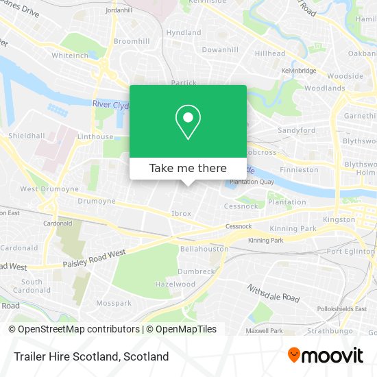 Trailer Hire Scotland map
