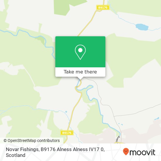 Novar Fishings, B9176 Alness Alness IV17 0 map