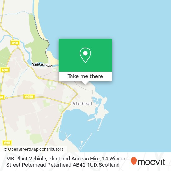 MB Plant Vehicle, Plant and Access Hire, 14 Wilson Street Peterhead Peterhead AB42 1UD map