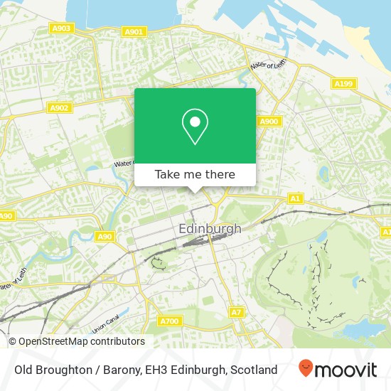 Old Broughton / Barony, EH3 Edinburgh map