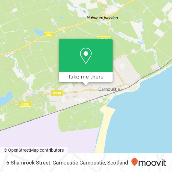 6 Shamrock Street, Carnoustie Carnoustie map
