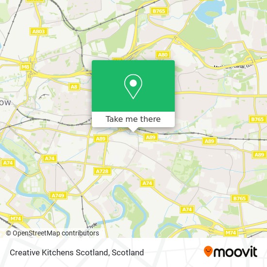 Creative Kitchens Scotland map