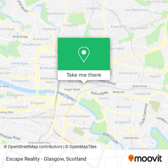 Escape Reality - Glasgow map