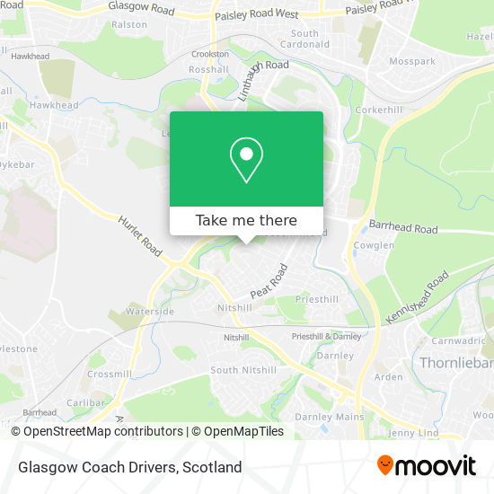 Glasgow Coach Drivers map
