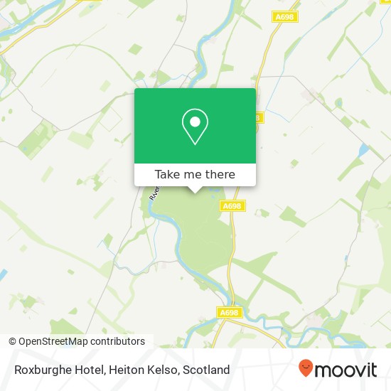 Roxburghe Hotel, Heiton Kelso map