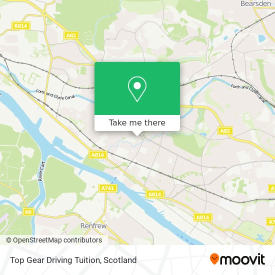 Top Gear Driving Tuition map