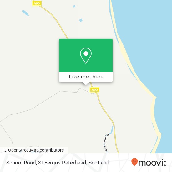 School Road, St Fergus Peterhead map