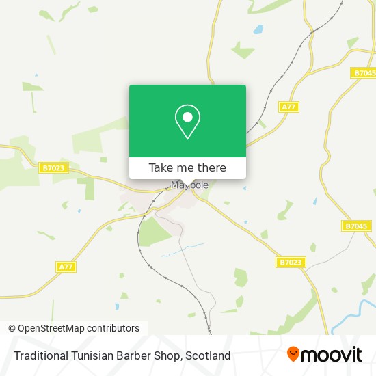 Traditional Tunisian Barber Shop map