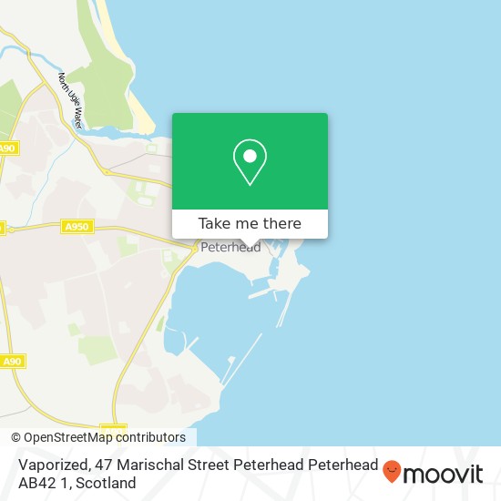 Vaporized, 47 Marischal Street Peterhead Peterhead AB42 1 map