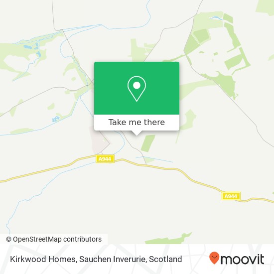 Kirkwood Homes, Sauchen Inverurie map