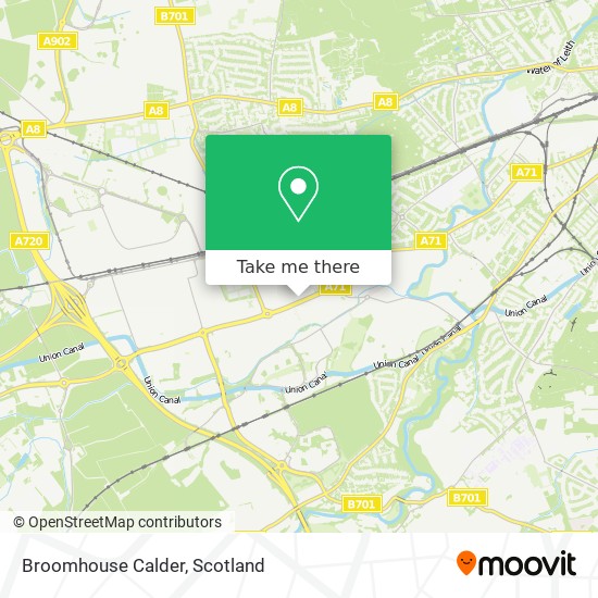 Broomhouse Calder map