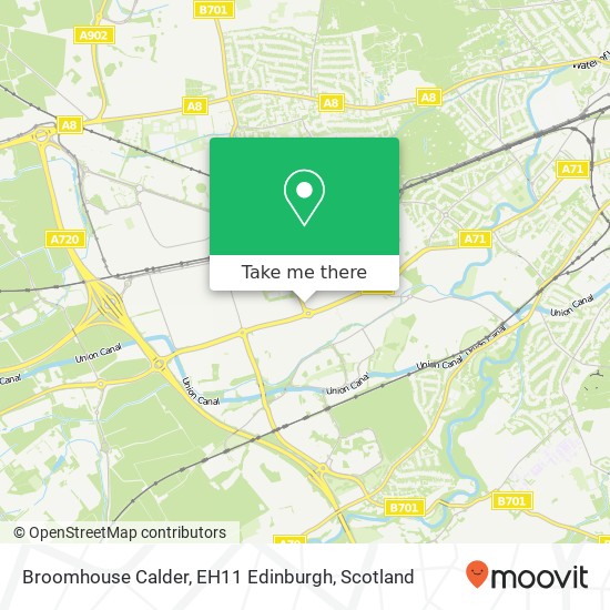 Broomhouse Calder, EH11 Edinburgh map