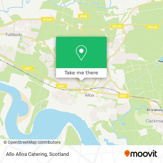 Allo Alloa Catering map