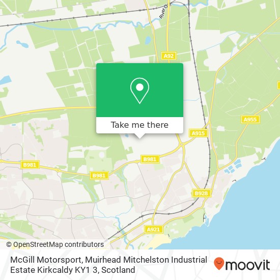 McGill Motorsport, Muirhead Mitchelston Industrial Estate Kirkcaldy KY1 3 map