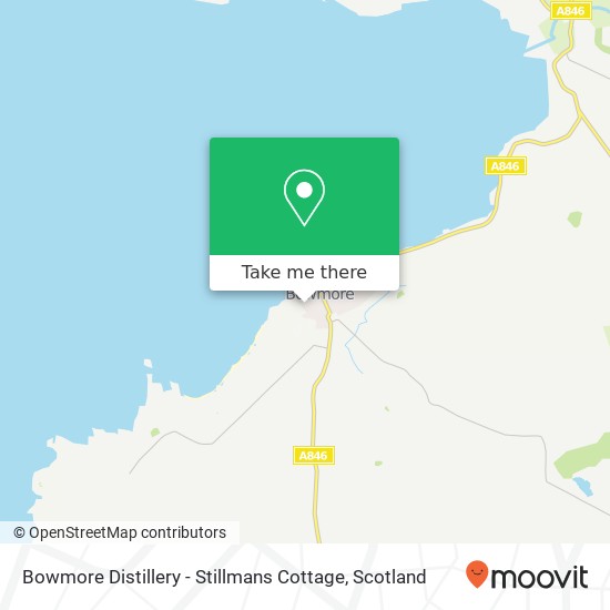 Bowmore Distillery - Stillmans Cottage map