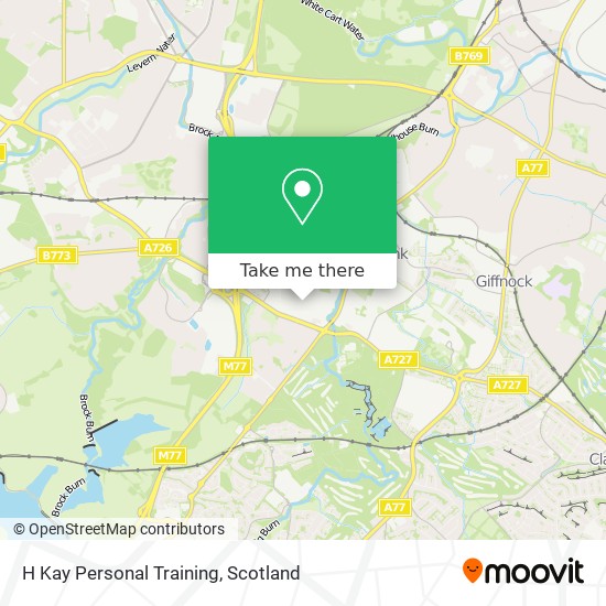 H Kay Personal Training map