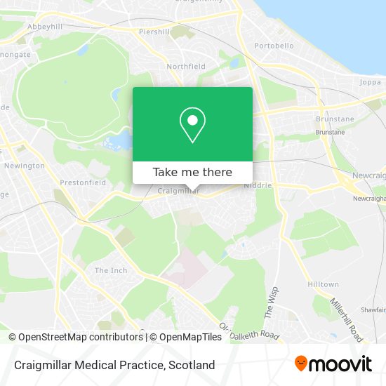 Craigmillar Medical Practice map