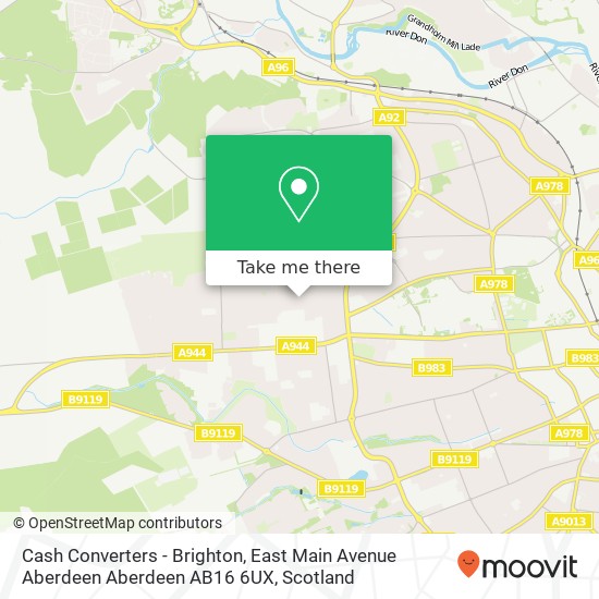 Cash Converters - Brighton, East Main Avenue Aberdeen Aberdeen AB16 6UX map