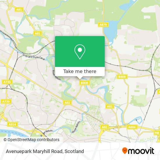 Avenuepark Maryhill Road map