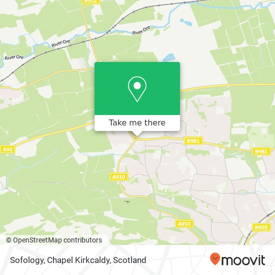 Sofology, Chapel Kirkcaldy map