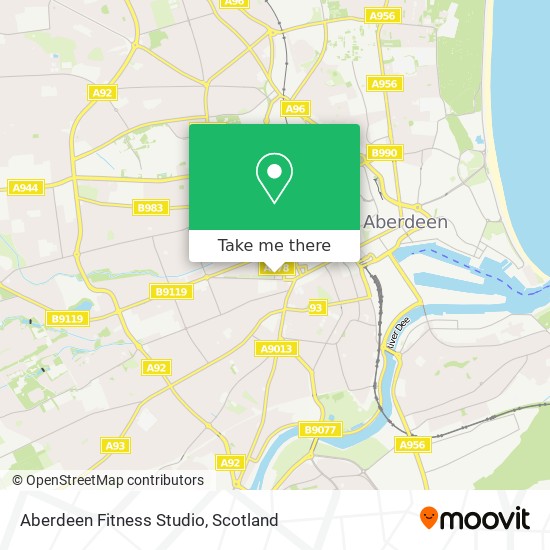 Aberdeen Fitness Studio map