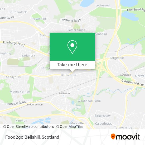 Food2go Bellshill map