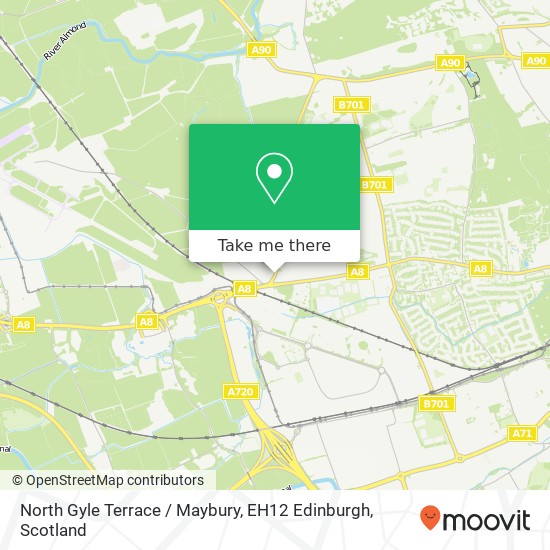 North Gyle Terrace / Maybury, EH12 Edinburgh map