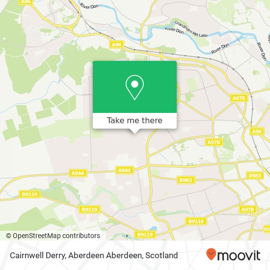 Cairnwell Derry, Aberdeen Aberdeen map