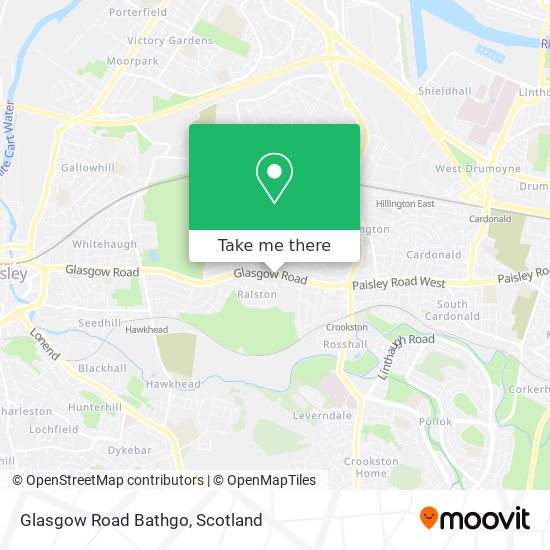 Glasgow Road Bathgo map