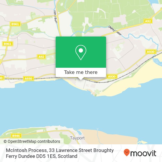 McIntosh Process, 33 Lawrence Street Broughty Ferry Dundee DD5 1ES map