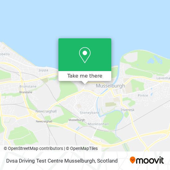 Dvsa Driving Test Centre Musselburgh map