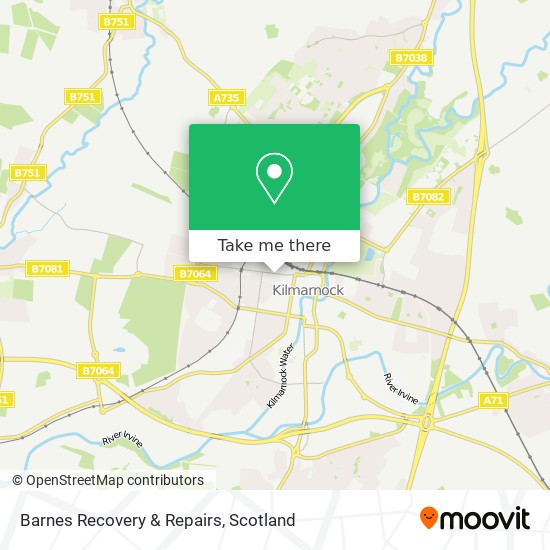 Barnes Recovery & Repairs map