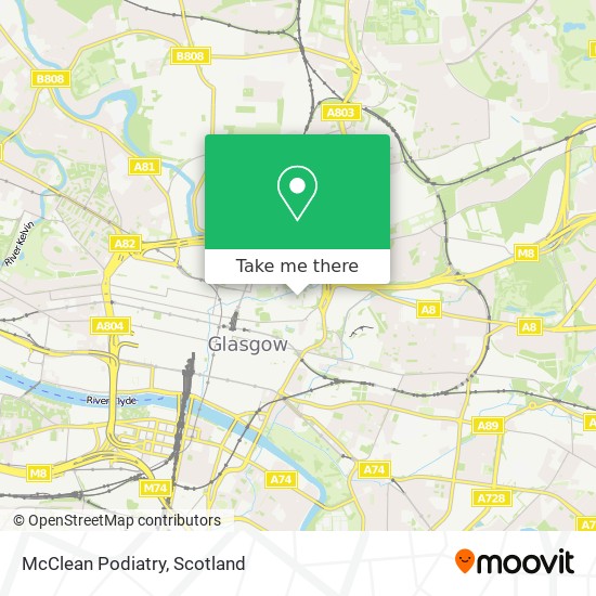 McClean Podiatry map