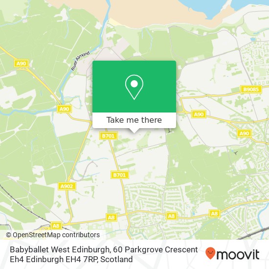 Babyballet West Edinburgh, 60 Parkgrove Crescent Eh4 Edinburgh EH4 7RP map