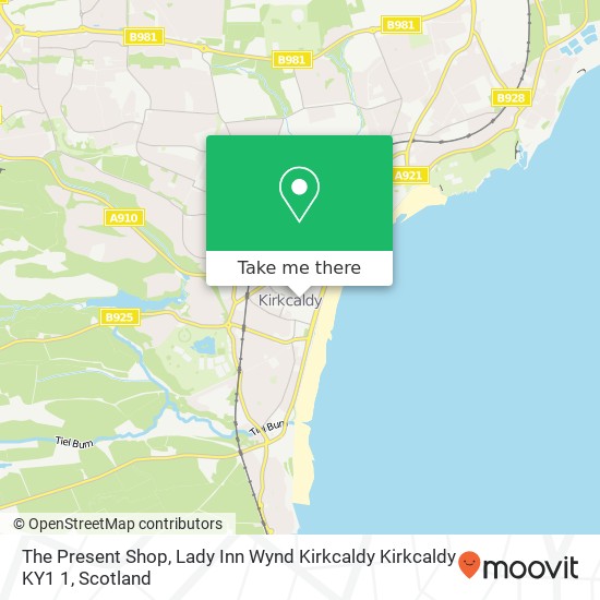 The Present Shop, Lady Inn Wynd Kirkcaldy Kirkcaldy KY1 1 map