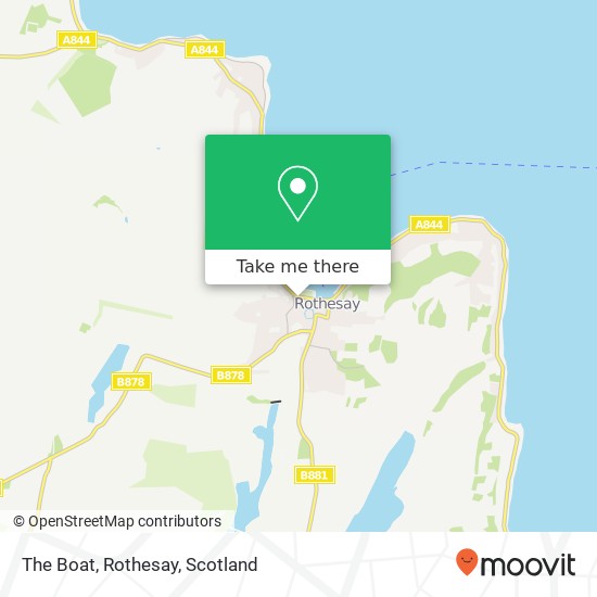 The Boat, Rothesay map