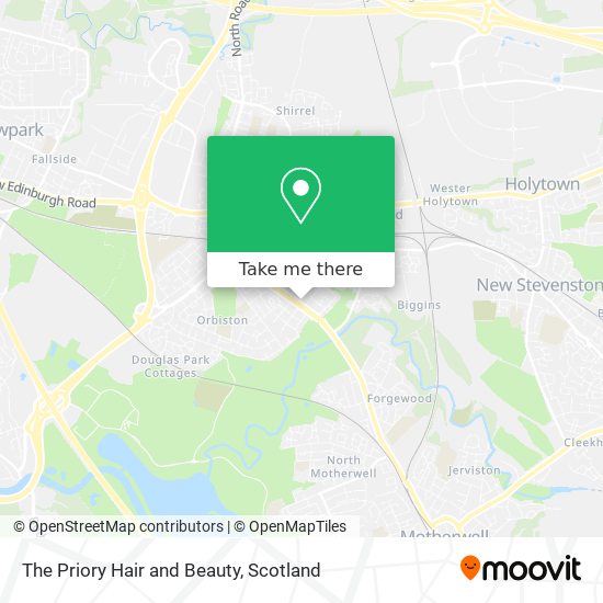 The Priory Hair and Beauty map