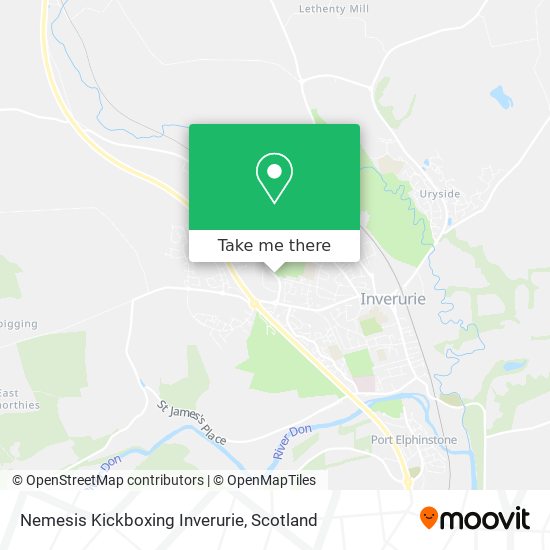 Nemesis Kickboxing Inverurie map