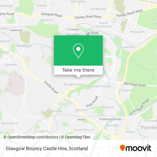 Glasgow Bouncy Castle Hire map