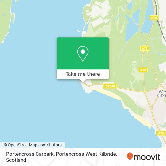 Portencross Carpark, Portencross West Kilbride map