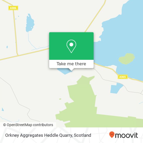 Orkney Aggregates Heddle Quarry map