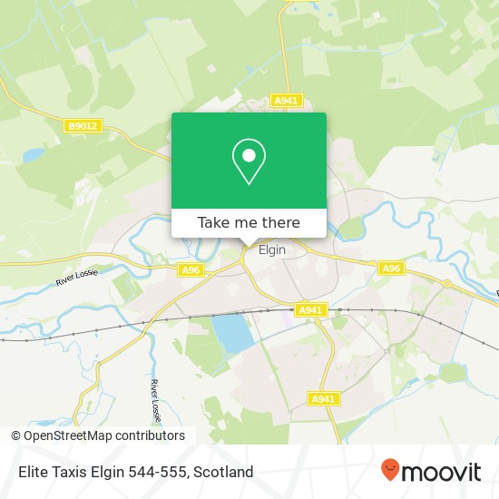 Elite Taxis Elgin 544-555 map