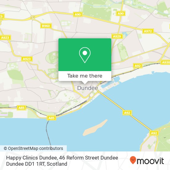 Happy Clinics Dundee, 46 Reform Street Dundee Dundee DD1 1RT map