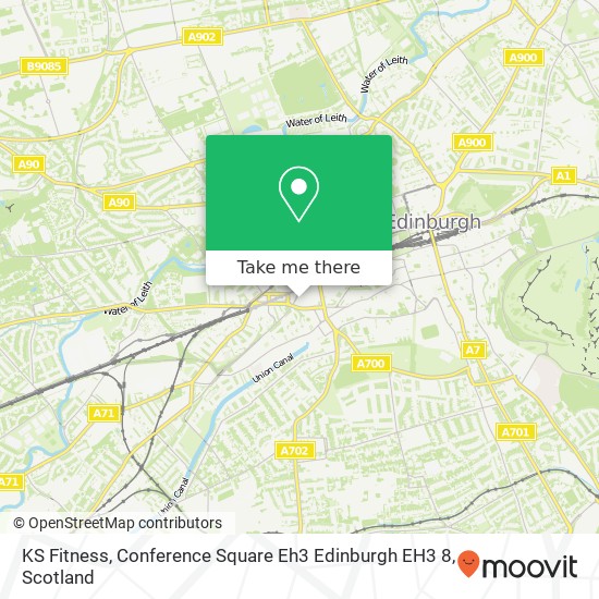 KS Fitness, Conference Square Eh3 Edinburgh EH3 8 map