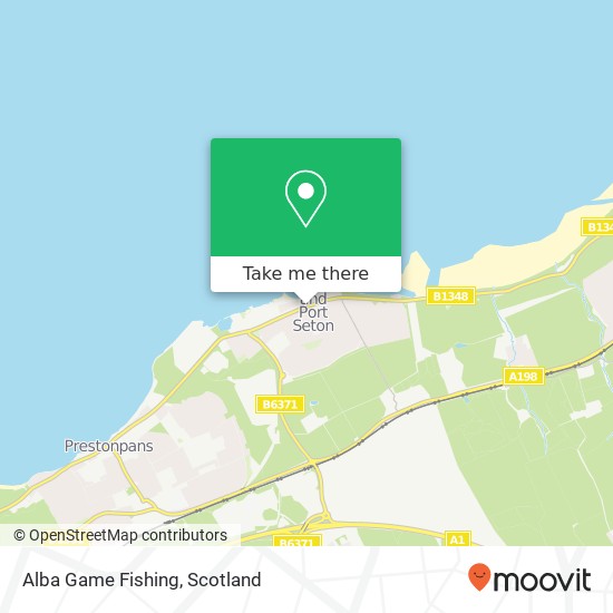 Alba Game Fishing map