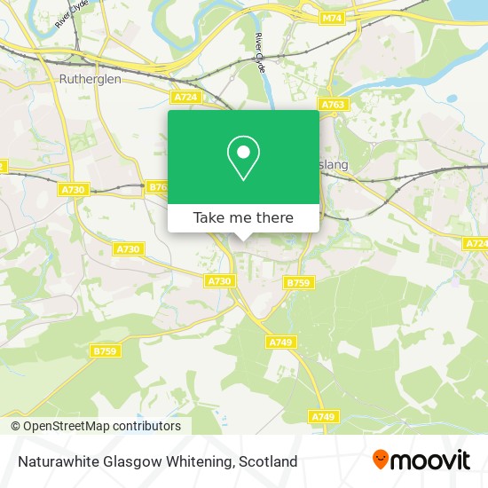 Naturawhite Glasgow Whitening map