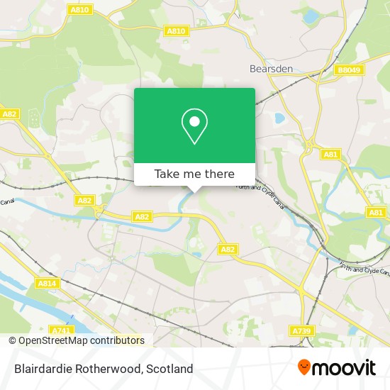 Blairdardie Rotherwood map