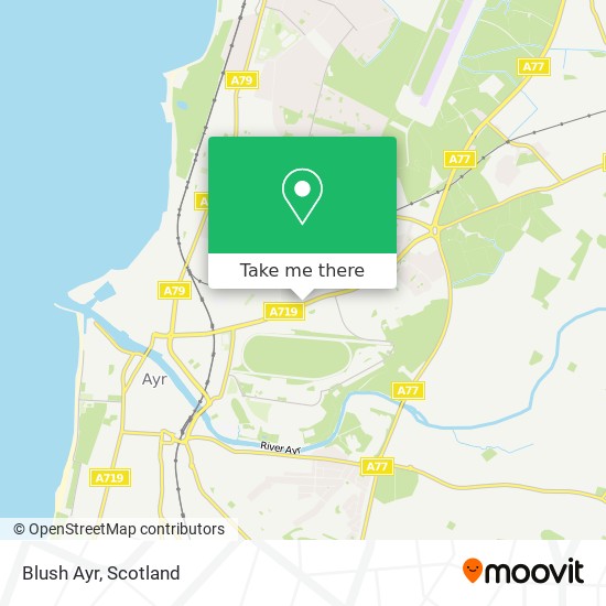 Blush Ayr map