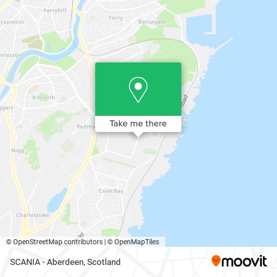 SCANIA - Aberdeen map