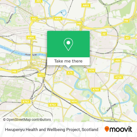 Hwupenyu Health and Wellbeing Project map
